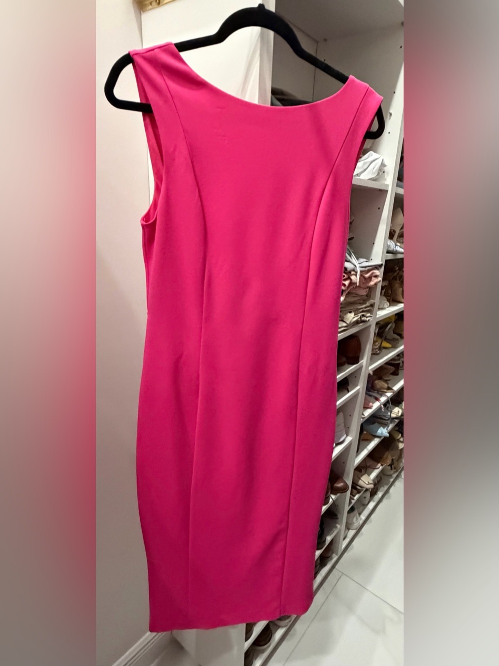 Alexia Admor Hot Pink Midi Sheath Dress